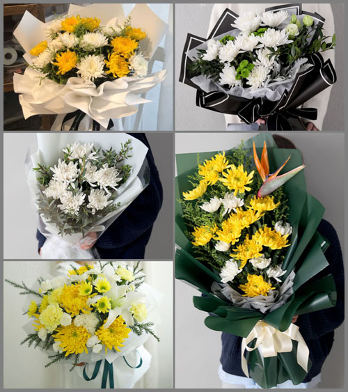 山东莱芜莱城区高庄街道小洼子村白事花束代送